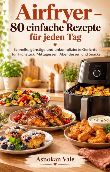 Cover: Airfryer – 80 einfache Rezepte für jeden Tag